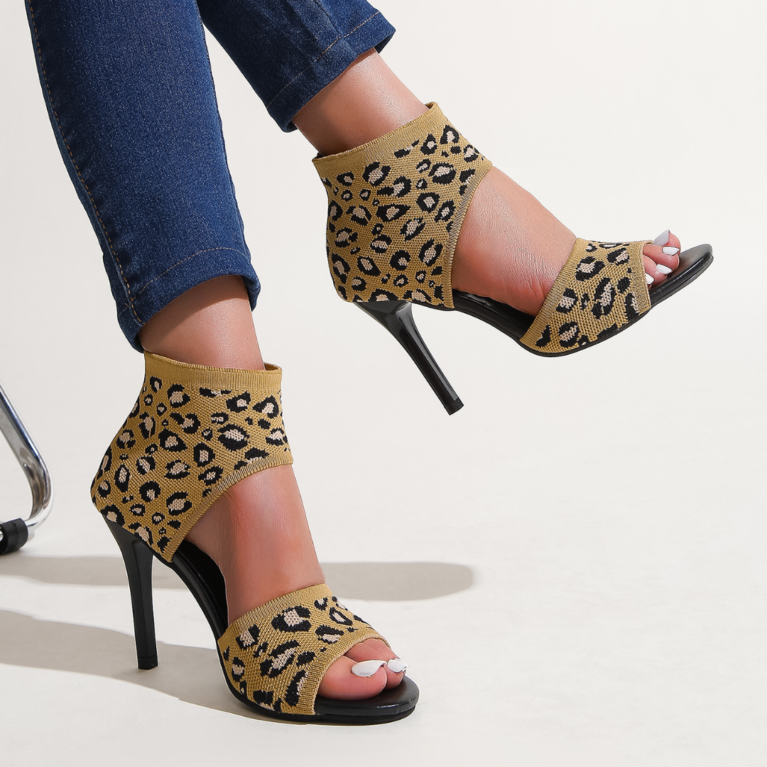 Savannah – Stretch Knit High Heel Sandals