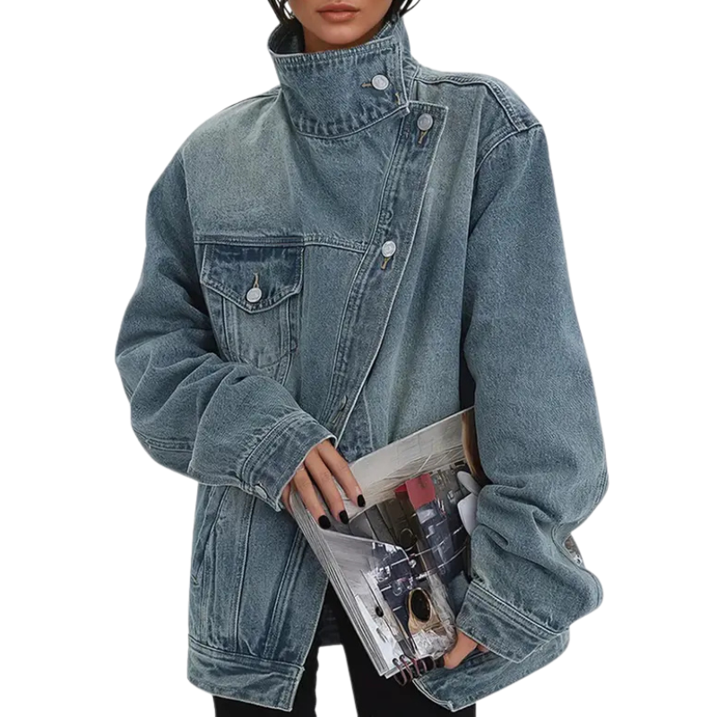 Jackie | Vintage Edge Jacket with Asymmetric Detail
