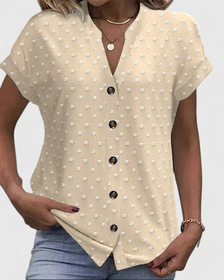 June | Comfortable V-Neck Shirt