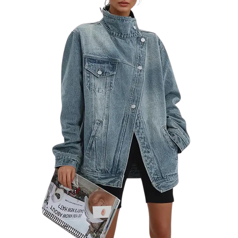 Jackie | Vintage Edge Jacket with Asymmetric Detail