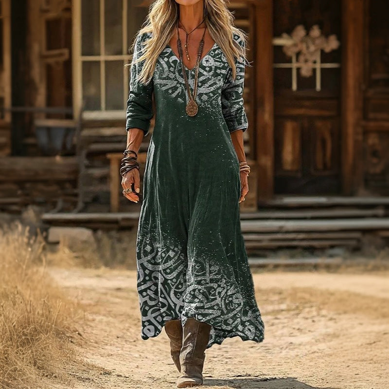 Ara | Relaxed Flattering Autumn Maxi Dress