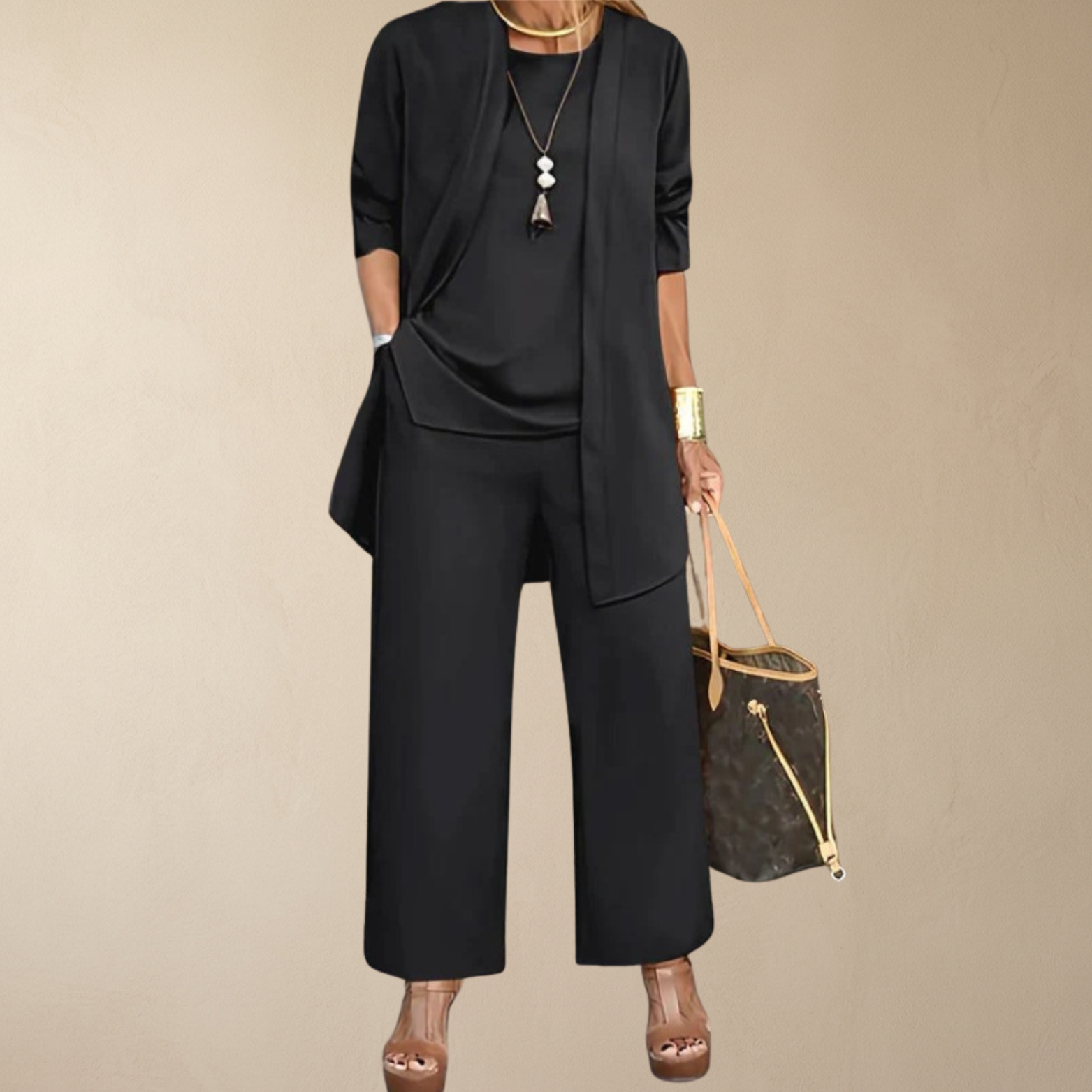 Elegant 3-Piece Loose Fit Lounge Set