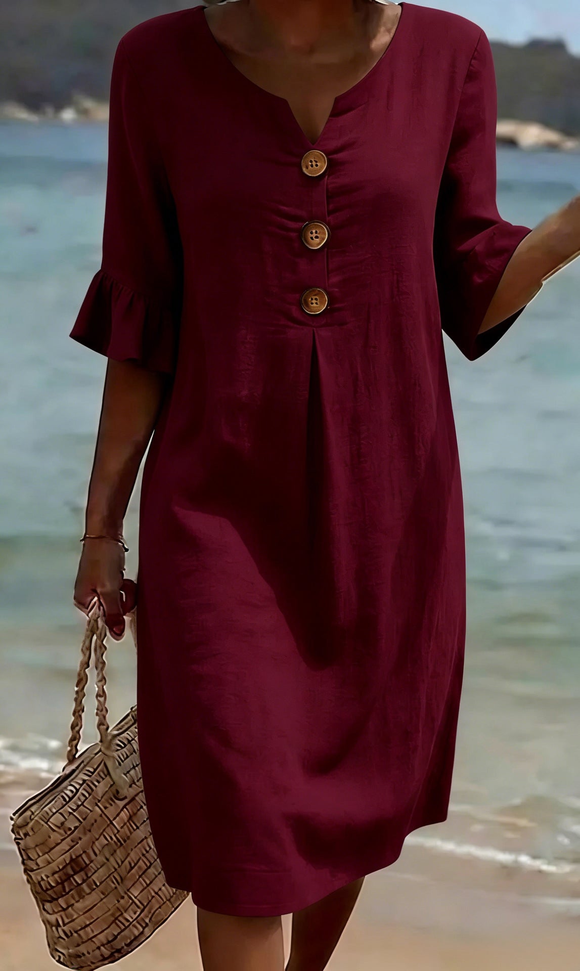 Camille | Elegant Buttoned Dress