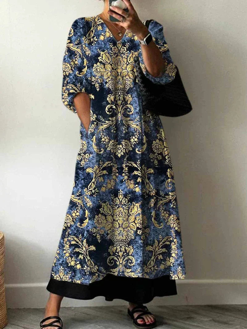 Elegant Printed Dress Sarah