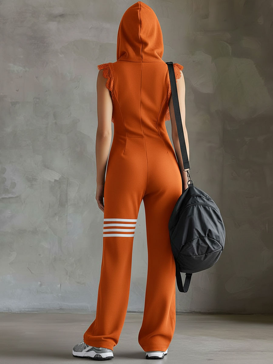 Giada | Retro Stripe Hooded Tracksuit