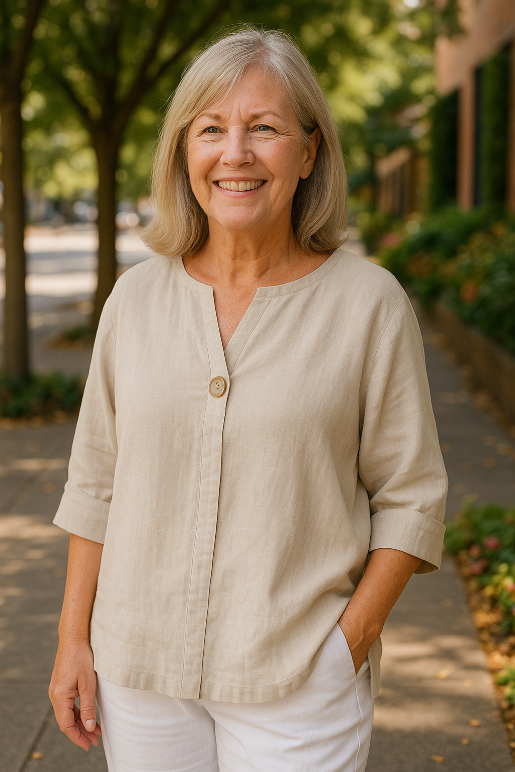 Simone | Blouse Light. Flattering. Made for real women