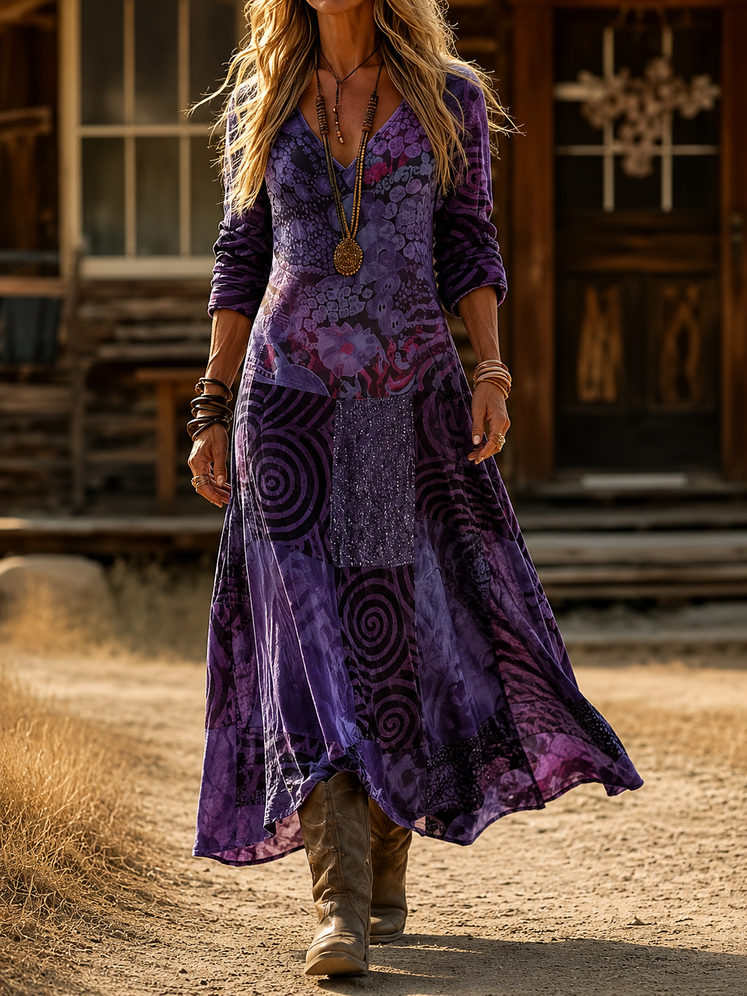 Tina | Flattering Everyday Bohemian Maxi Dress