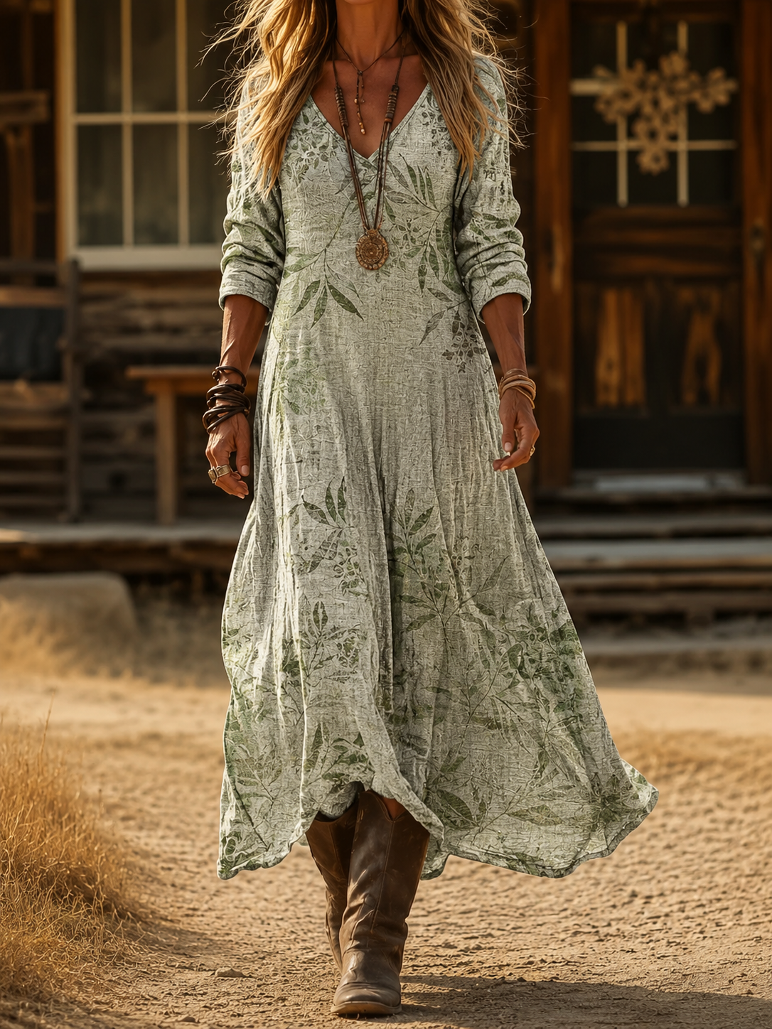Jackie | Comfortable Casual Autumn Maxi Dress