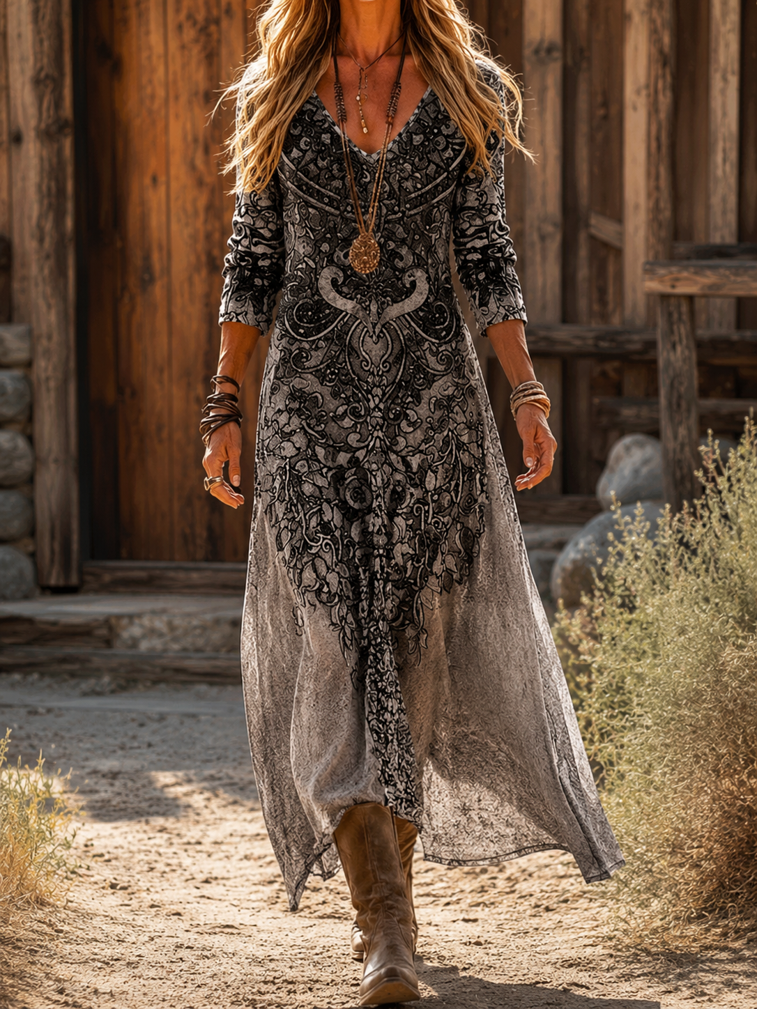 Lyssa | Effortless Elegant Autumn Floral Dress