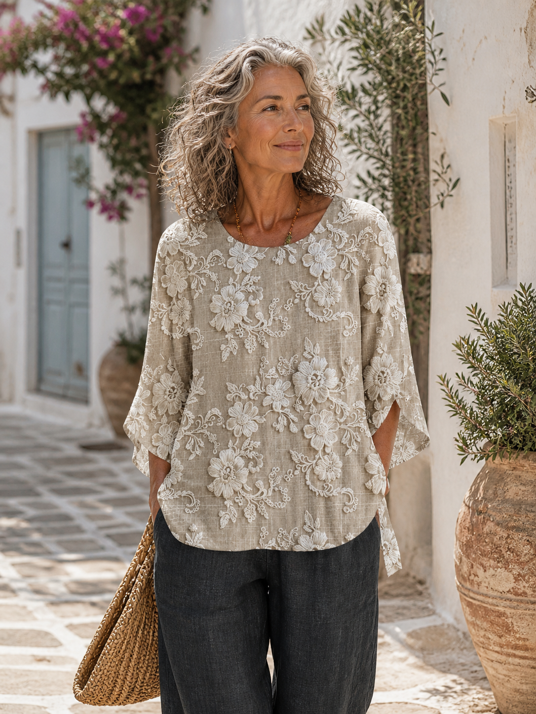 Abigail | Vintage Printed Top