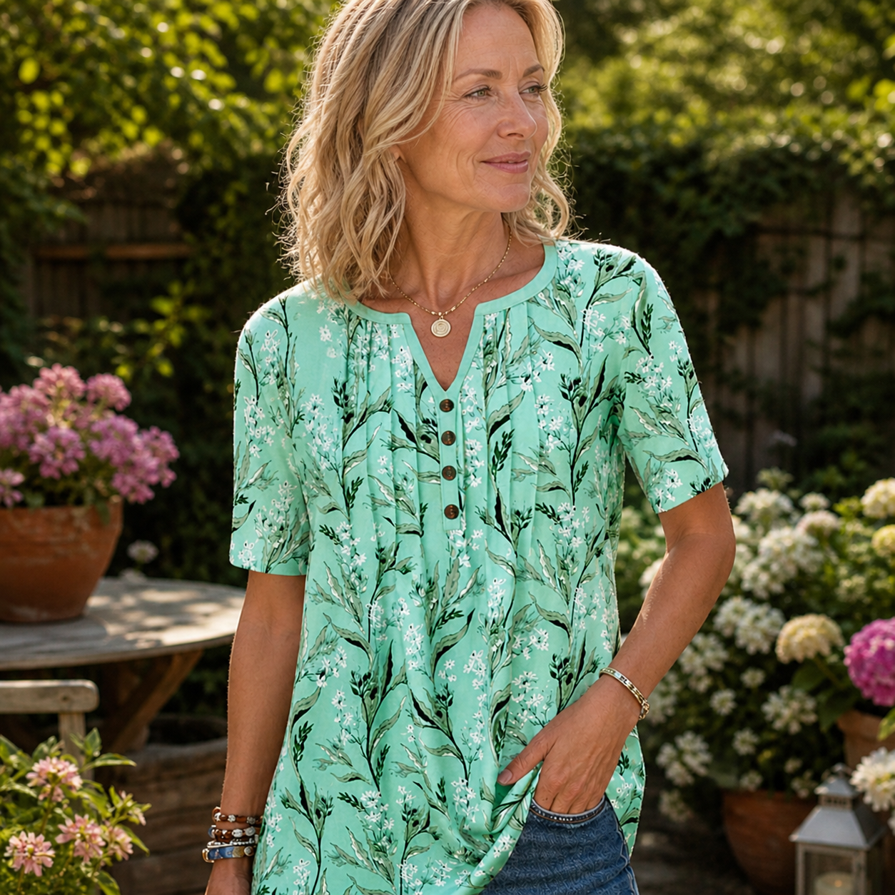 Mirelle | Blouse with Floral Print