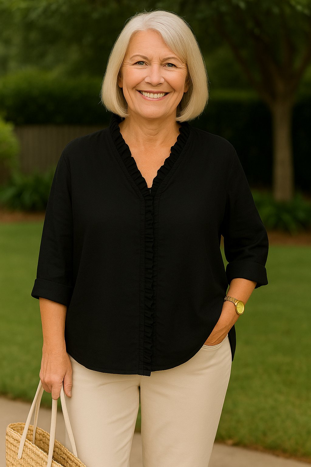 Maribel | Soft Ruffle Blouse - for Real Comfort