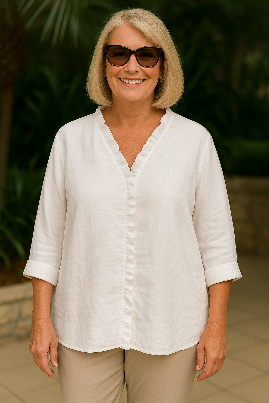 Maribel | Soft Ruffle Blouse - for Real Comfort