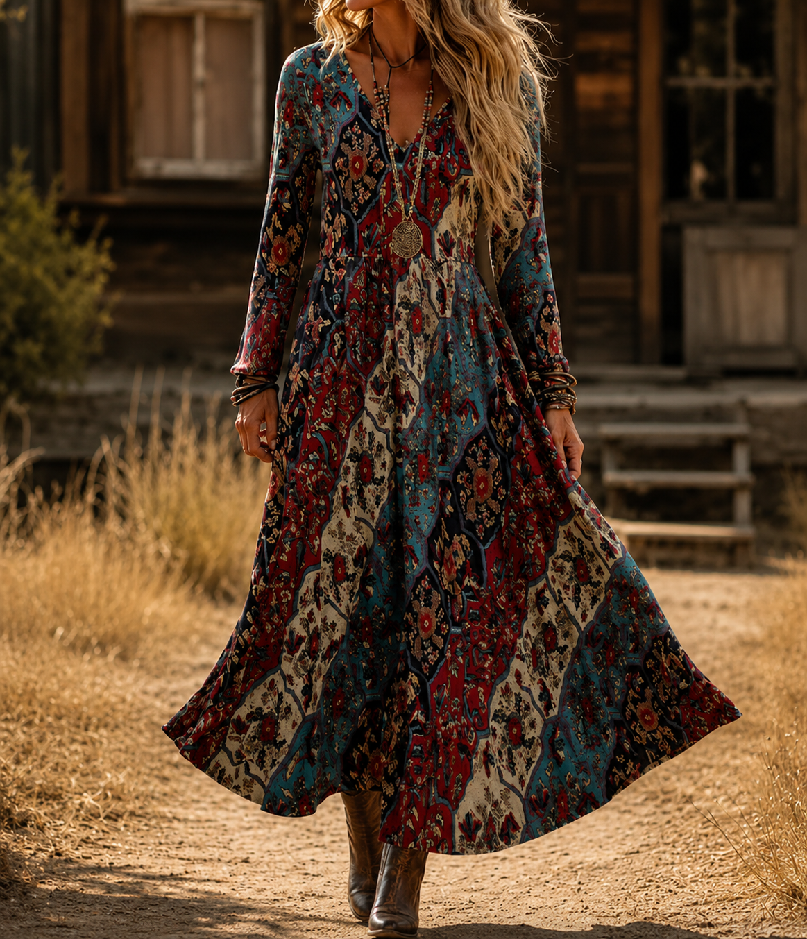 Anie | Relaxed Bohemian Maxi Dress