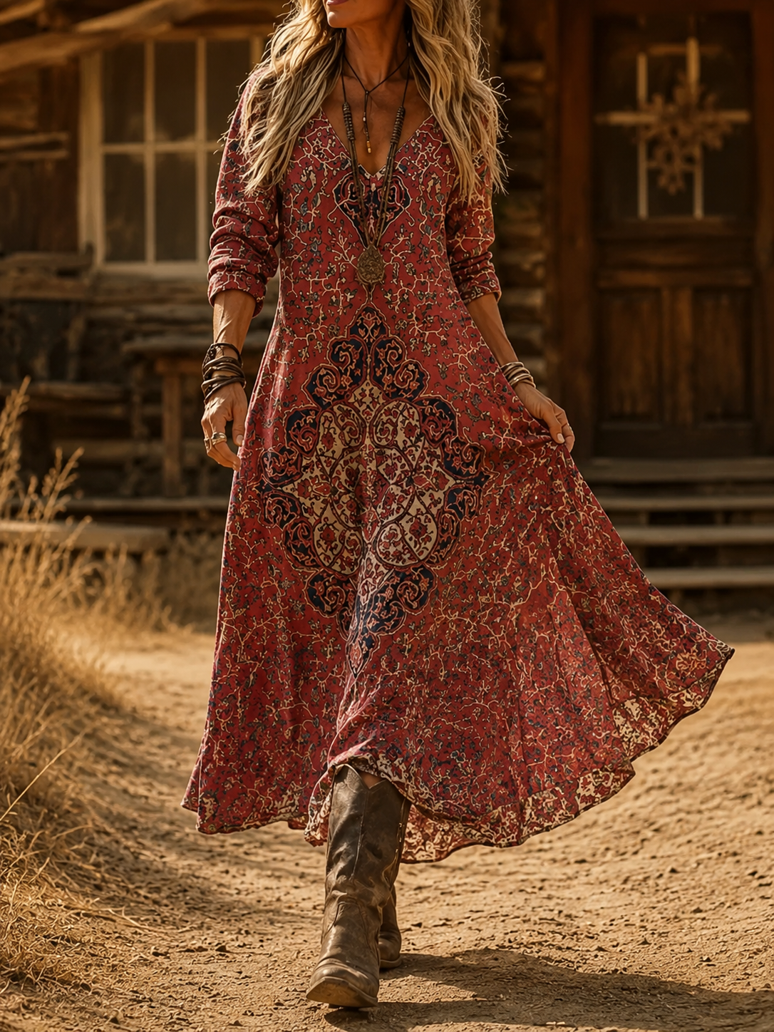 Julie | Comfortable Vintage Maxi Dress