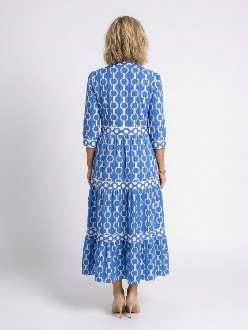 Ysolde | Three Quarter Sleeve Midi Dress
