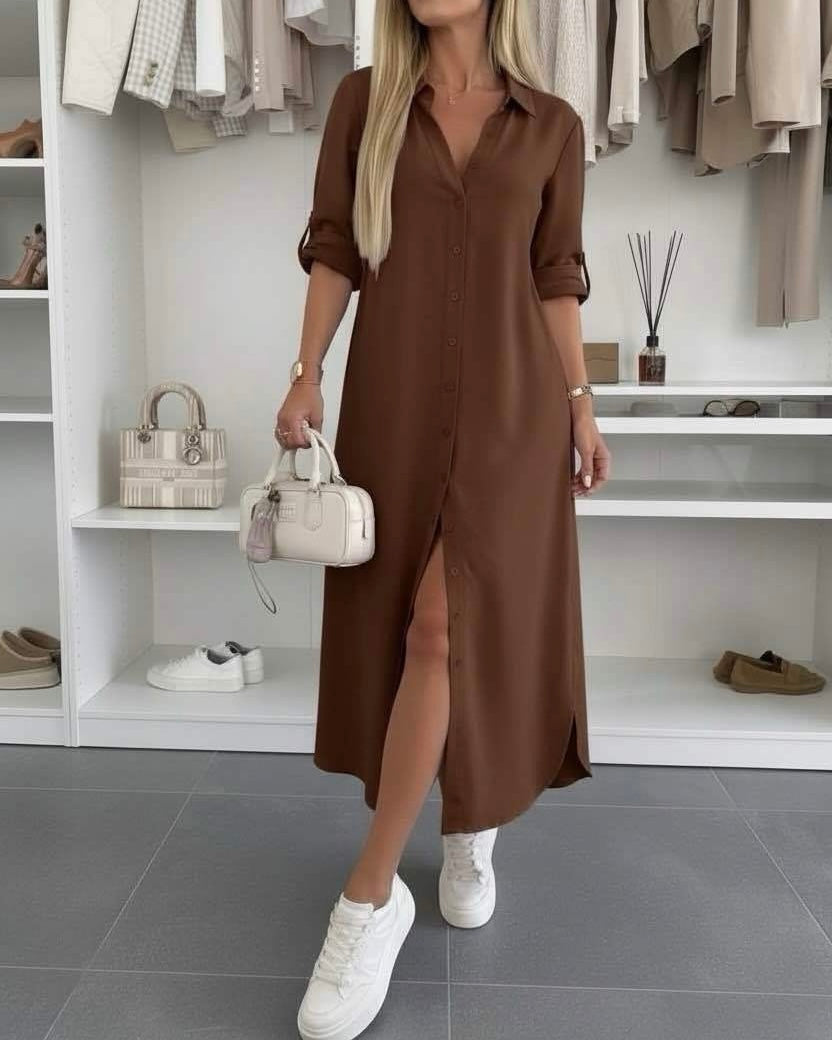 Lina | Effortless Oversized Shirt Dress