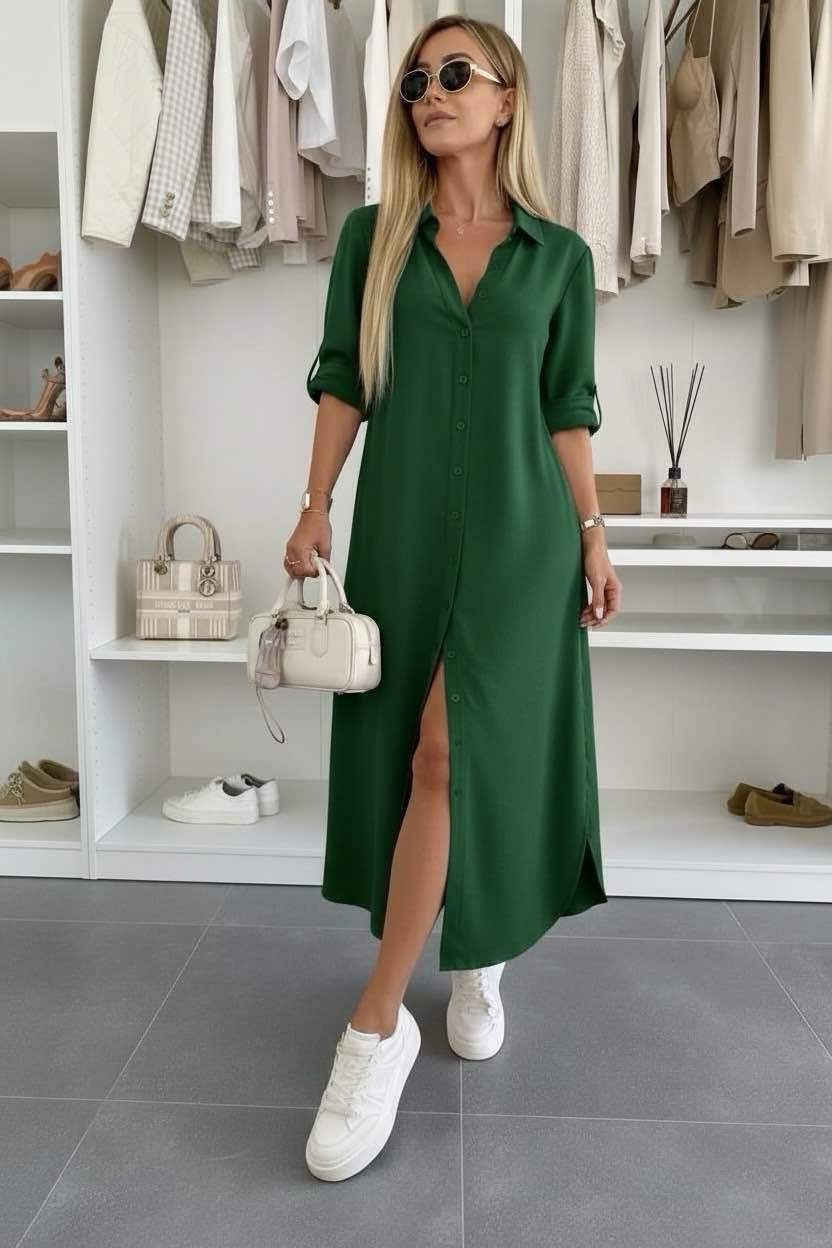 Lina | Effortless Oversized Shirt Dress