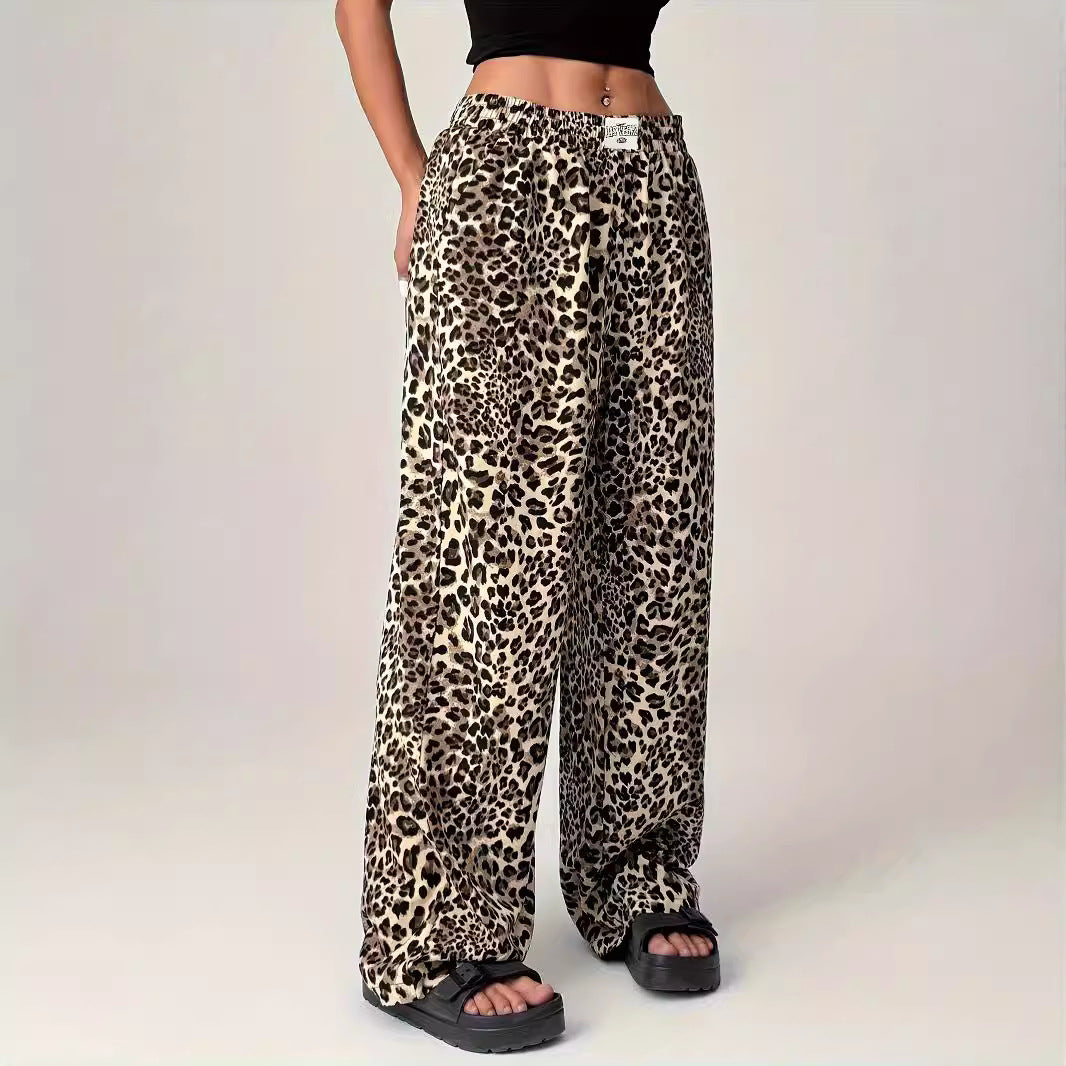 LIEZEL™ – Comfy Straight-Leg Leopard Print Pants