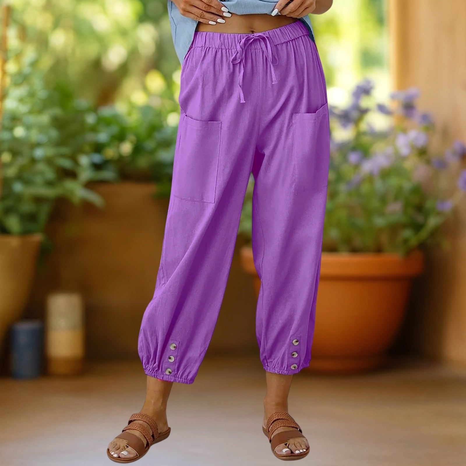 Aura | Timeless Wide-Leg Cropped Trousers