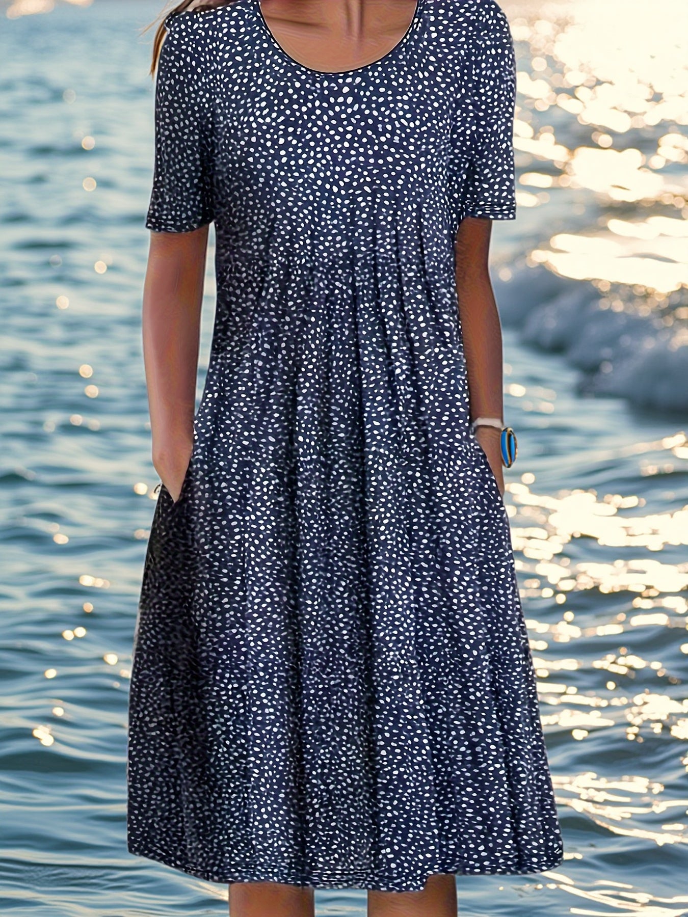 Charlotte | Elegant Short Sleeve Dress
