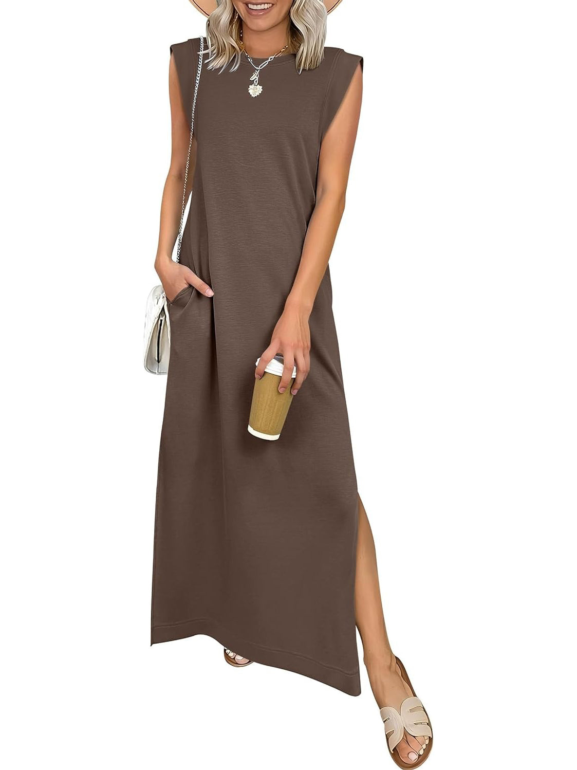 Elara | Spring Sleeveless Maxi Dress