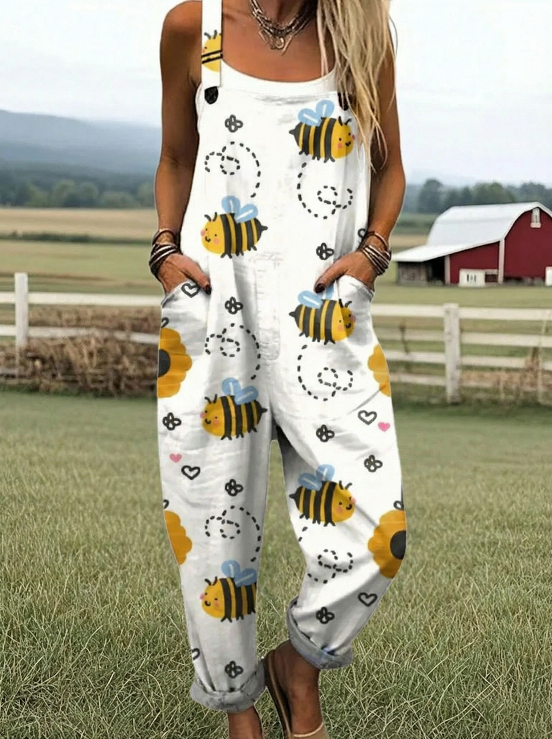VB | Jumpsuit with Trendy Print