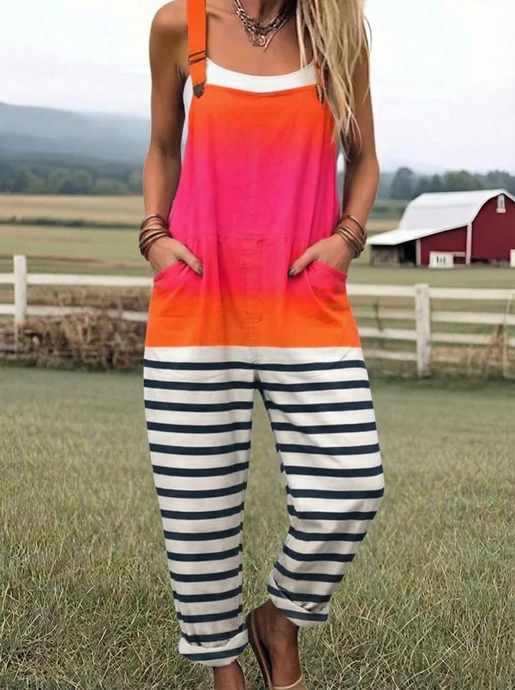 VB | Falling Vintage Printed Jumpsuit