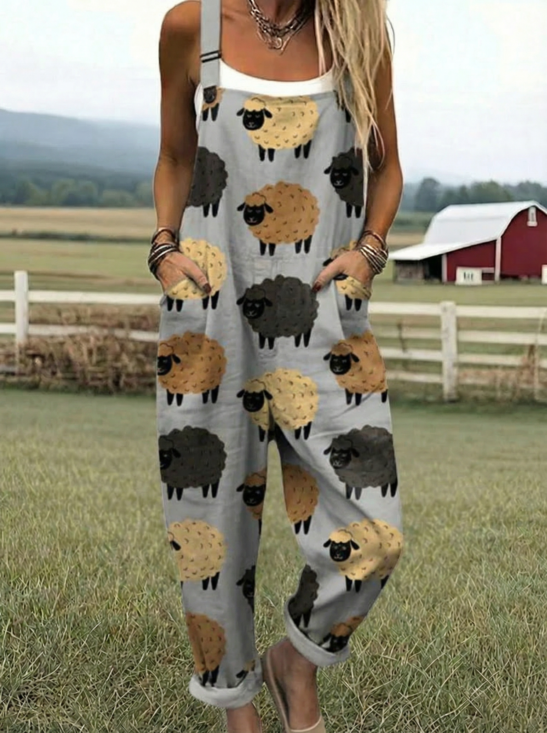 VB | Airy Printed Jumpsuit