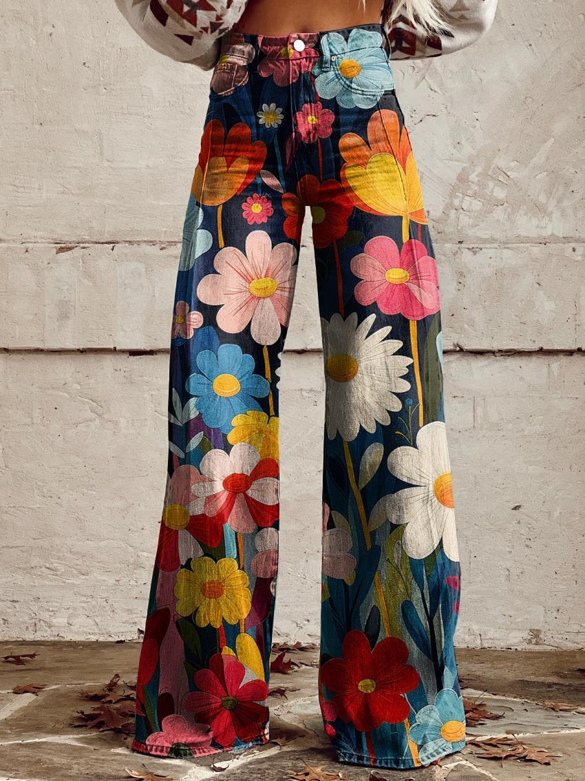 Léna | Floral Wide Pants