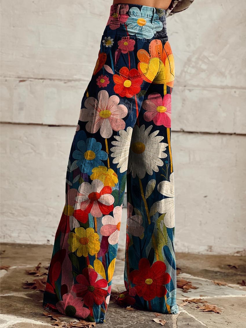 Léna | Floral Wide Pants