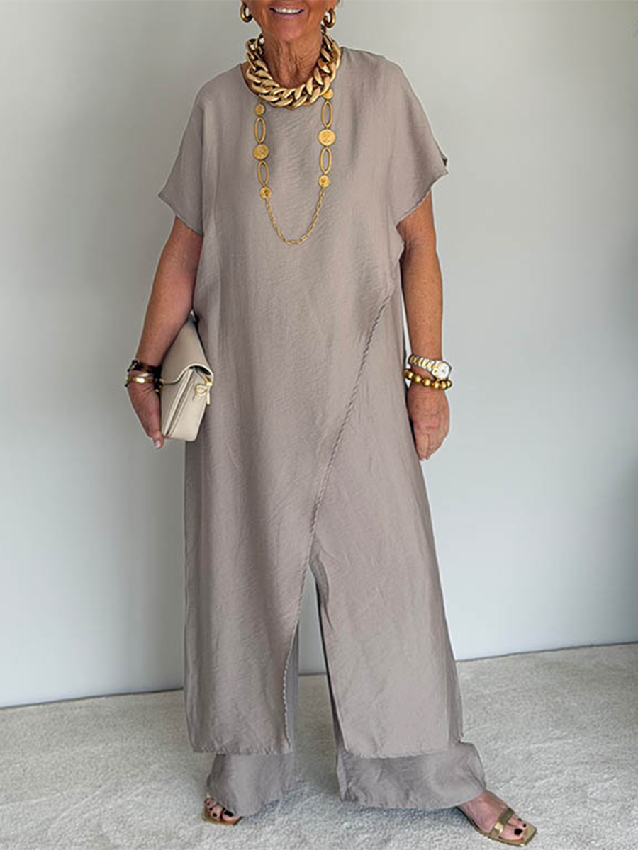 Clara | Women’s Asymmetrical Relaxed Fit Two-Piece Set