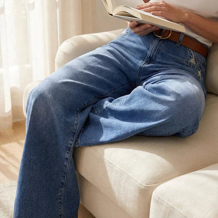 Paula | High Waisted Wide Leg Jeans with Effortless Fit
