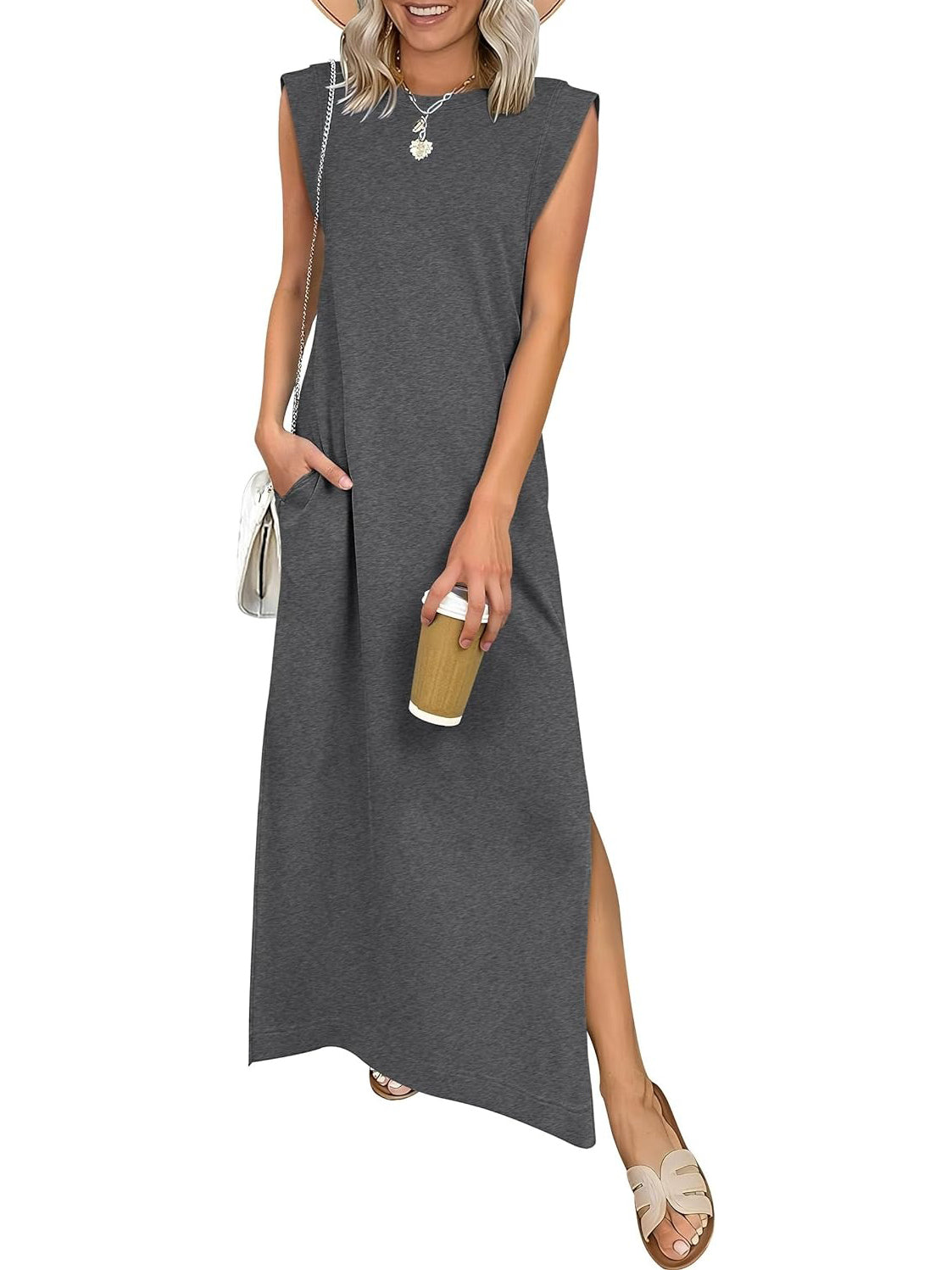 Elara | Spring Sleeveless Maxi Dress