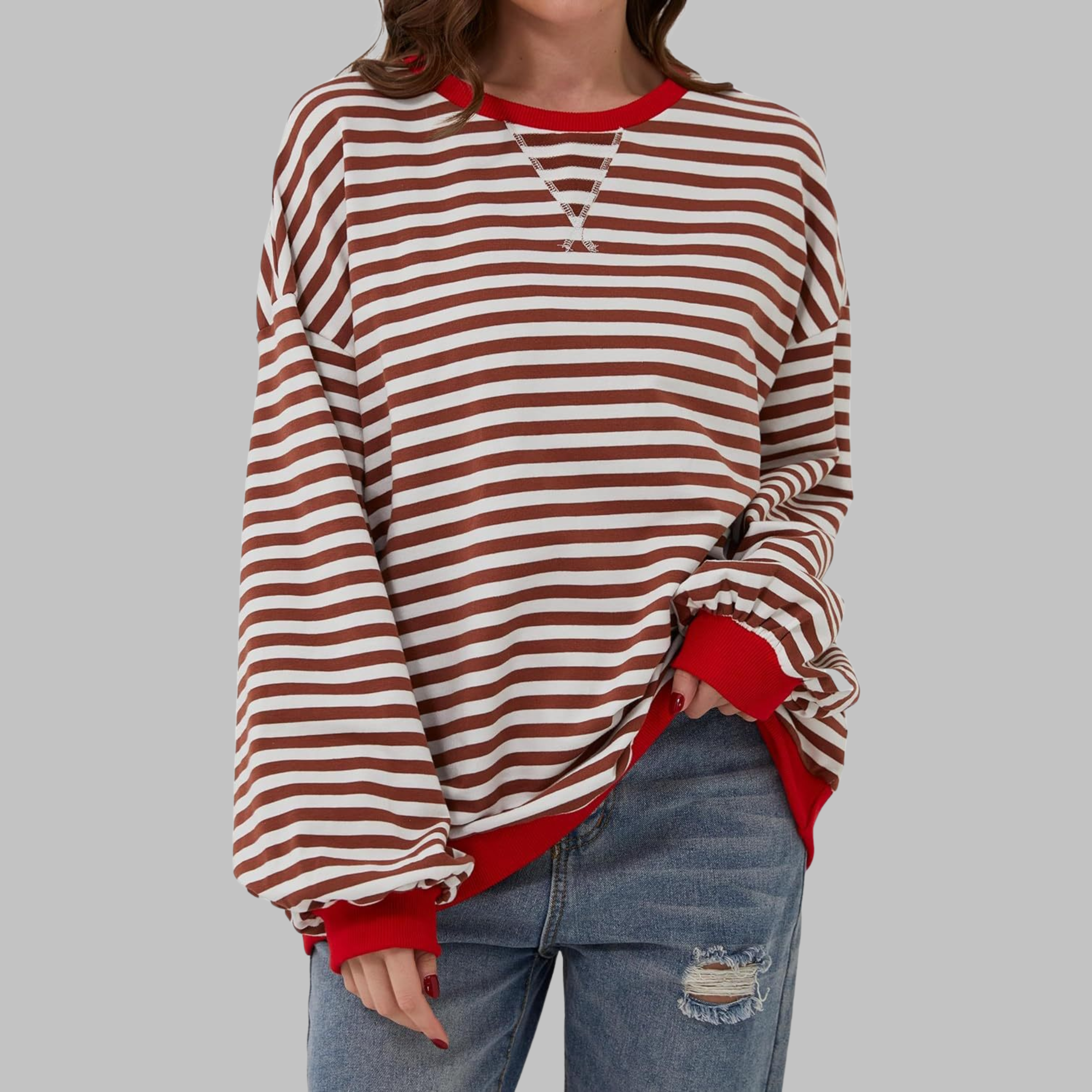Luka | Relaxed Striped Sweatshirt