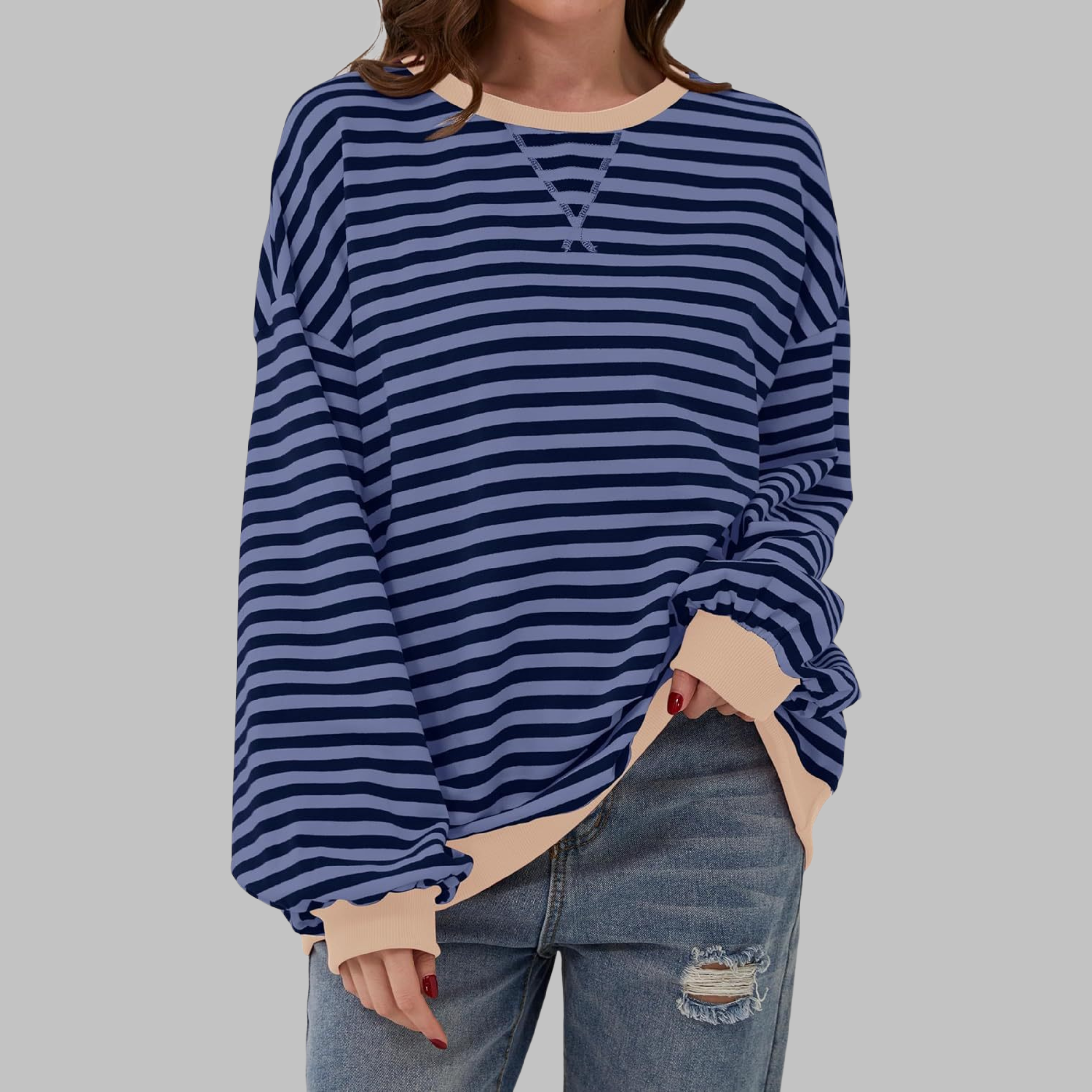 Luka | Relaxed Striped Sweatshirt