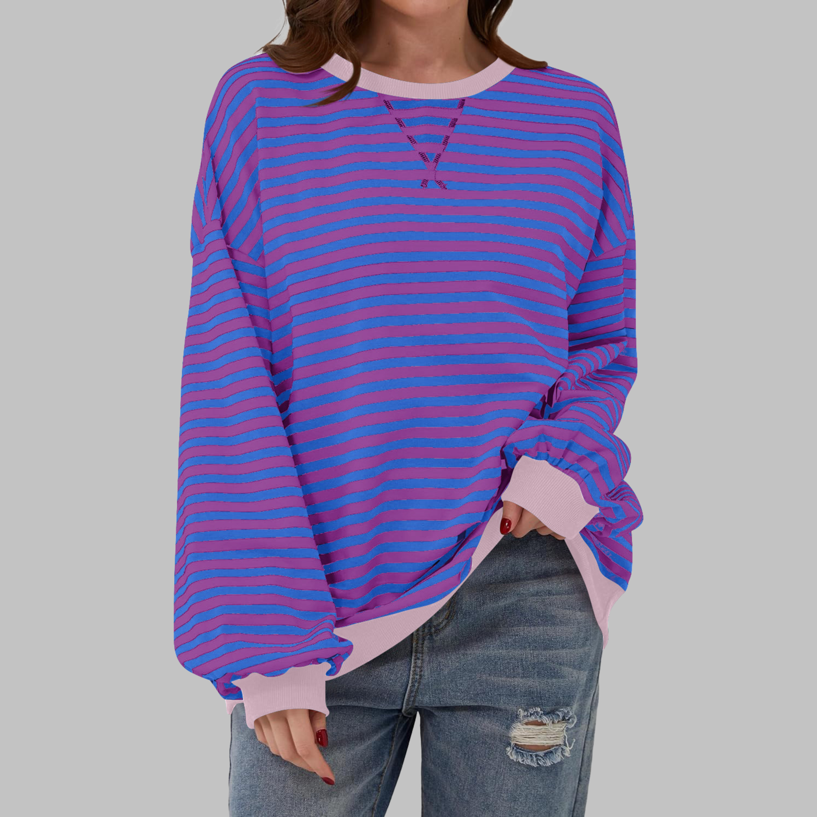 Luka | Relaxed Striped Sweatshirt