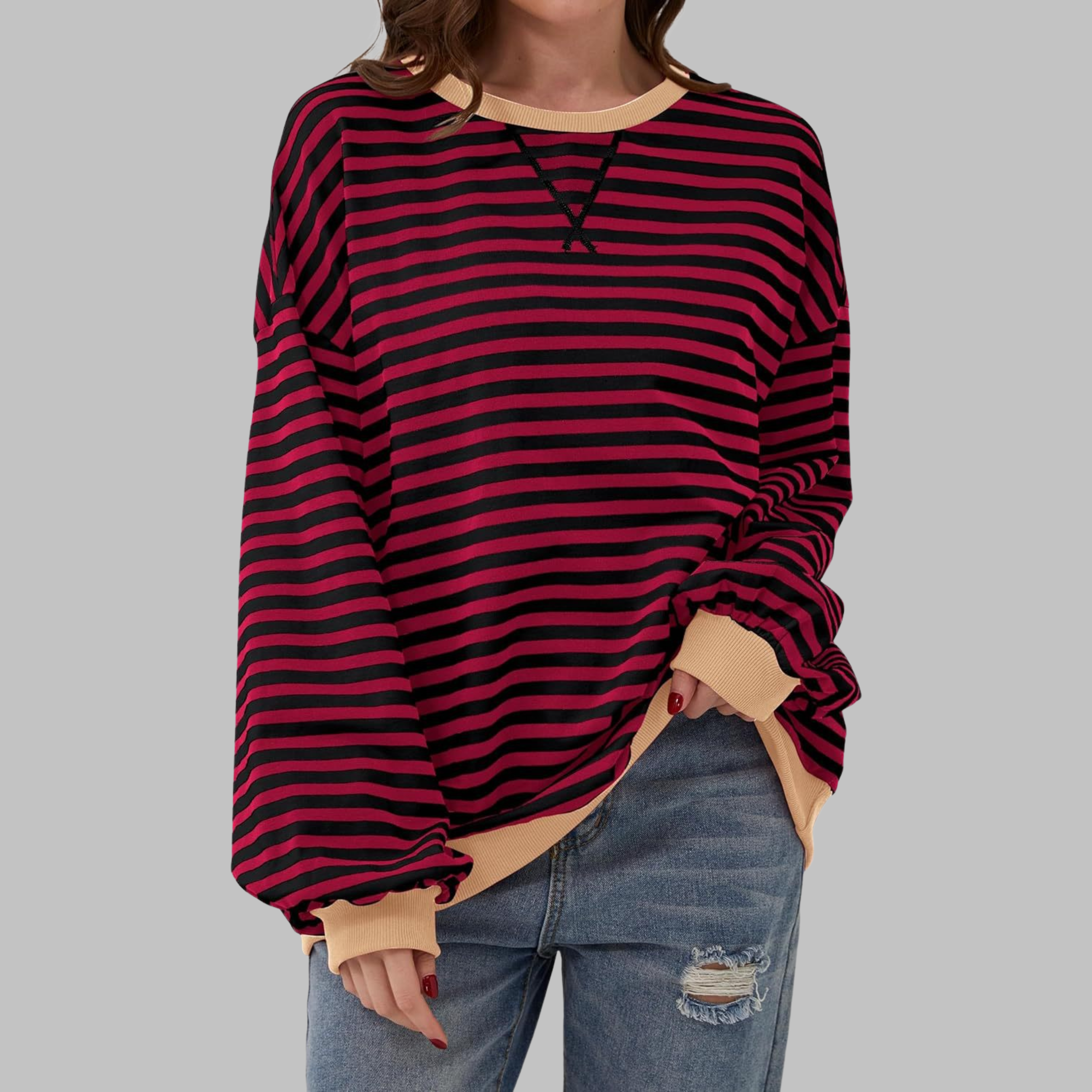 Luka | Relaxed Striped Sweatshirt