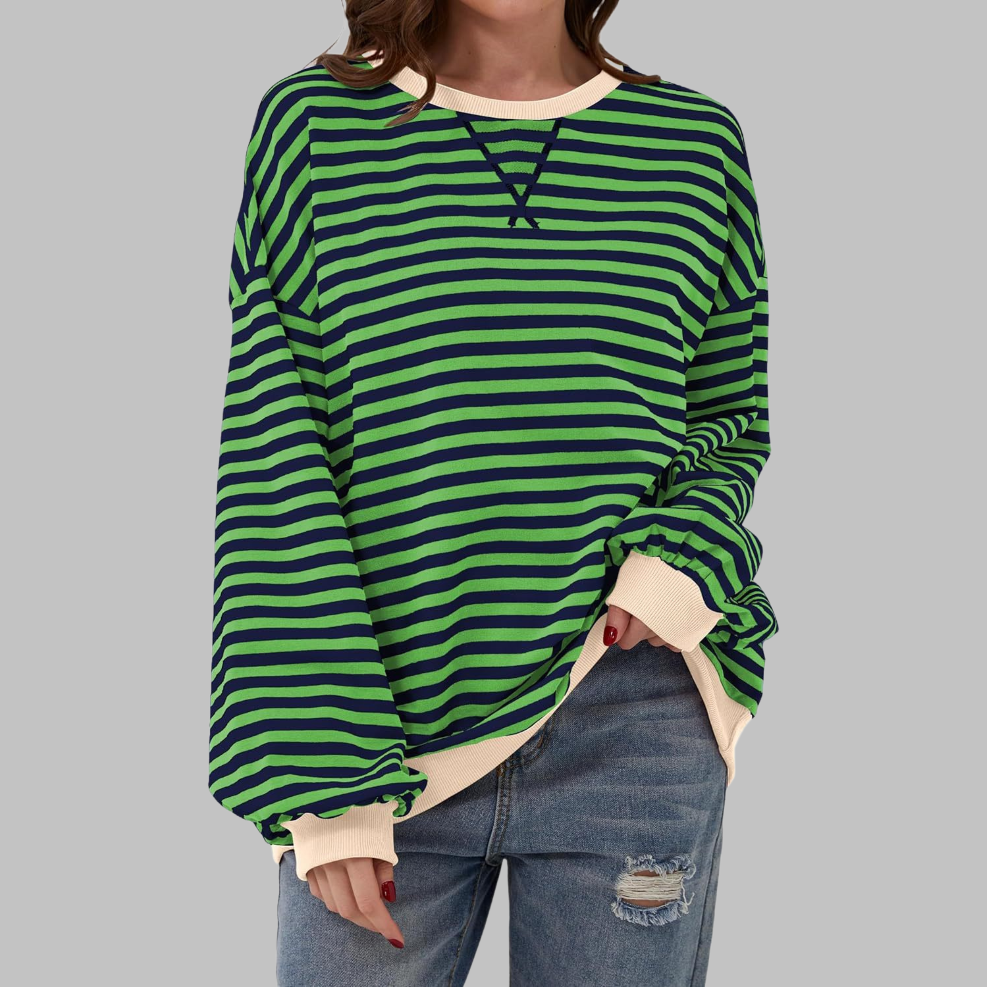 Luka | Relaxed Striped Sweatshirt