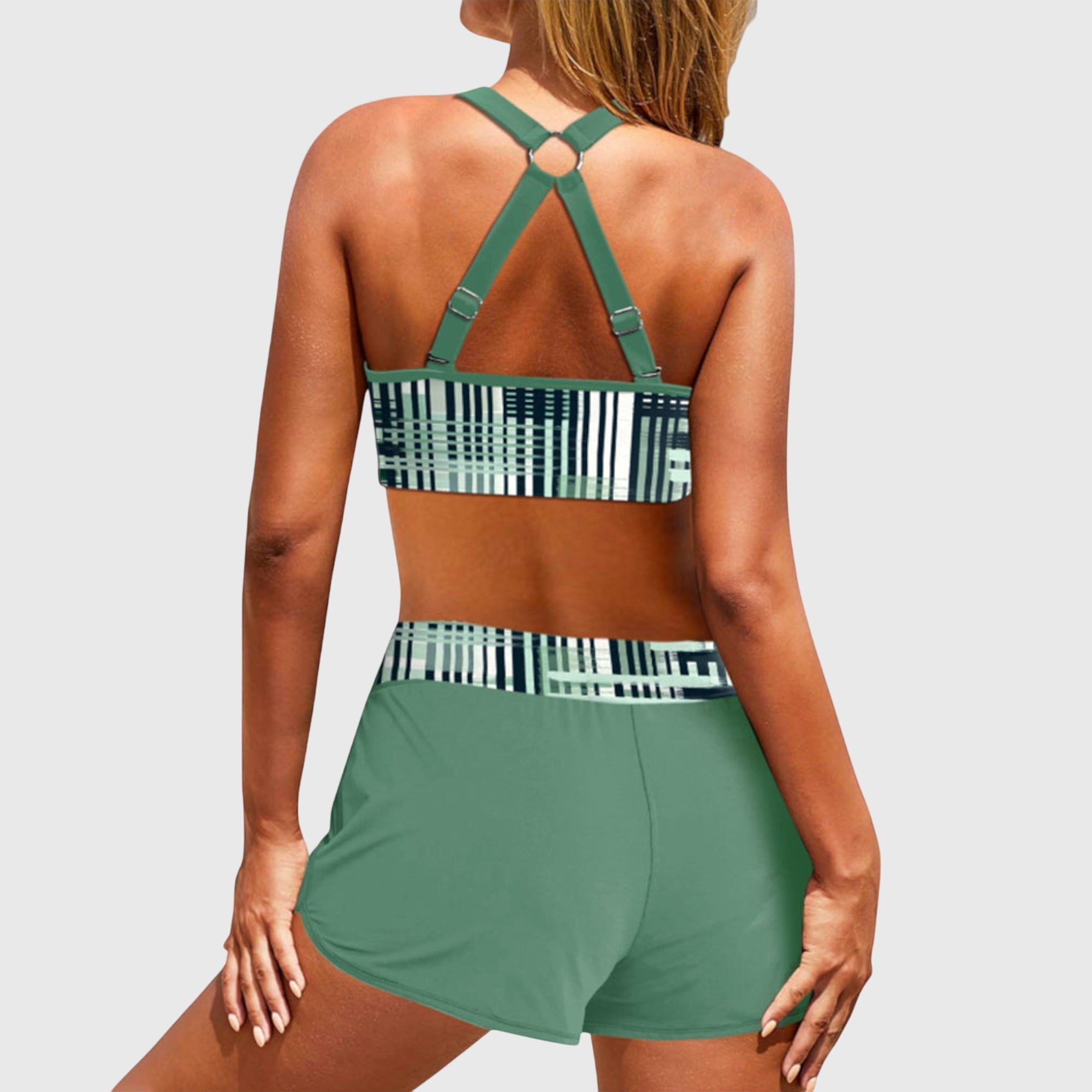Harper | High-Waisted Ribbed Bikini Set