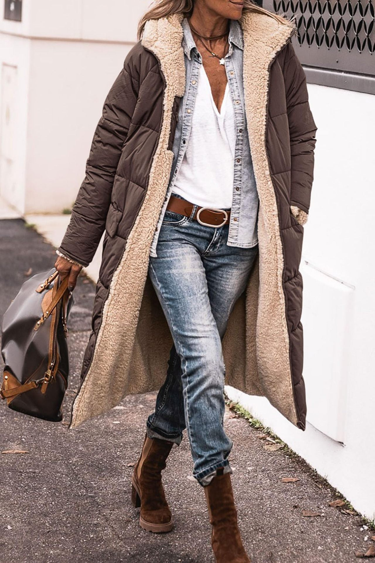 Laluna | Elegant Reversible Coat for Women