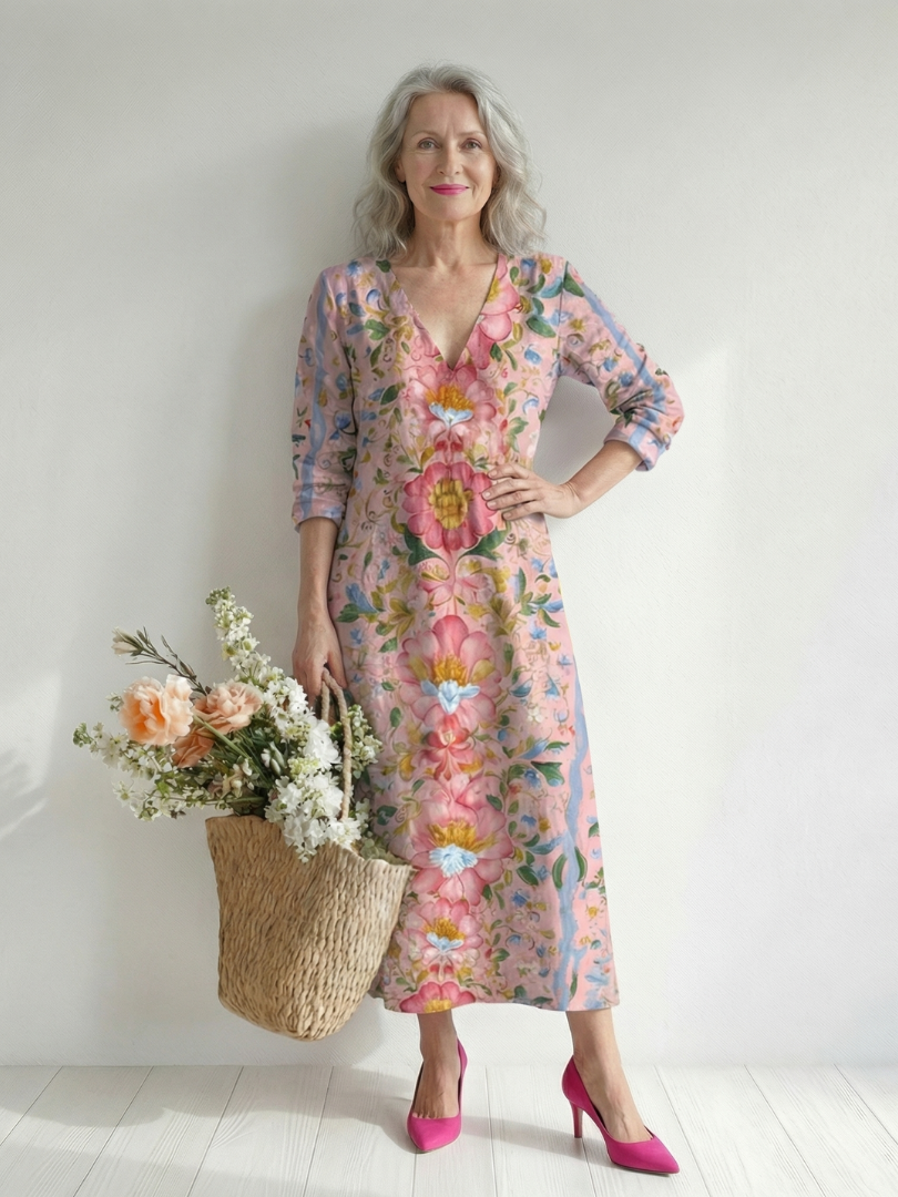 Zoey | Comfortable Floral Midi Dress