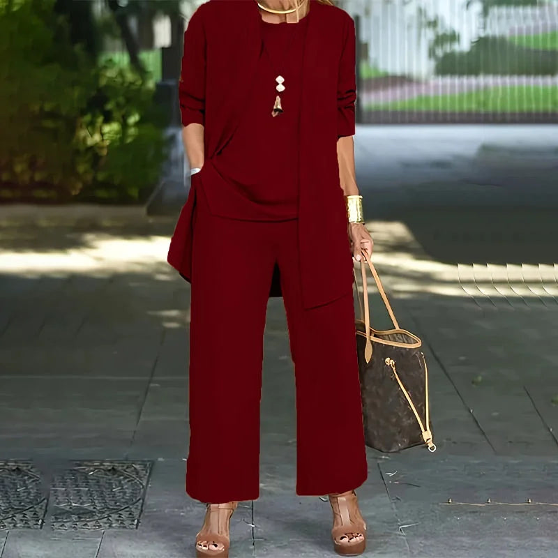 Elegant 3-Piece Loose Fit Lounge Set