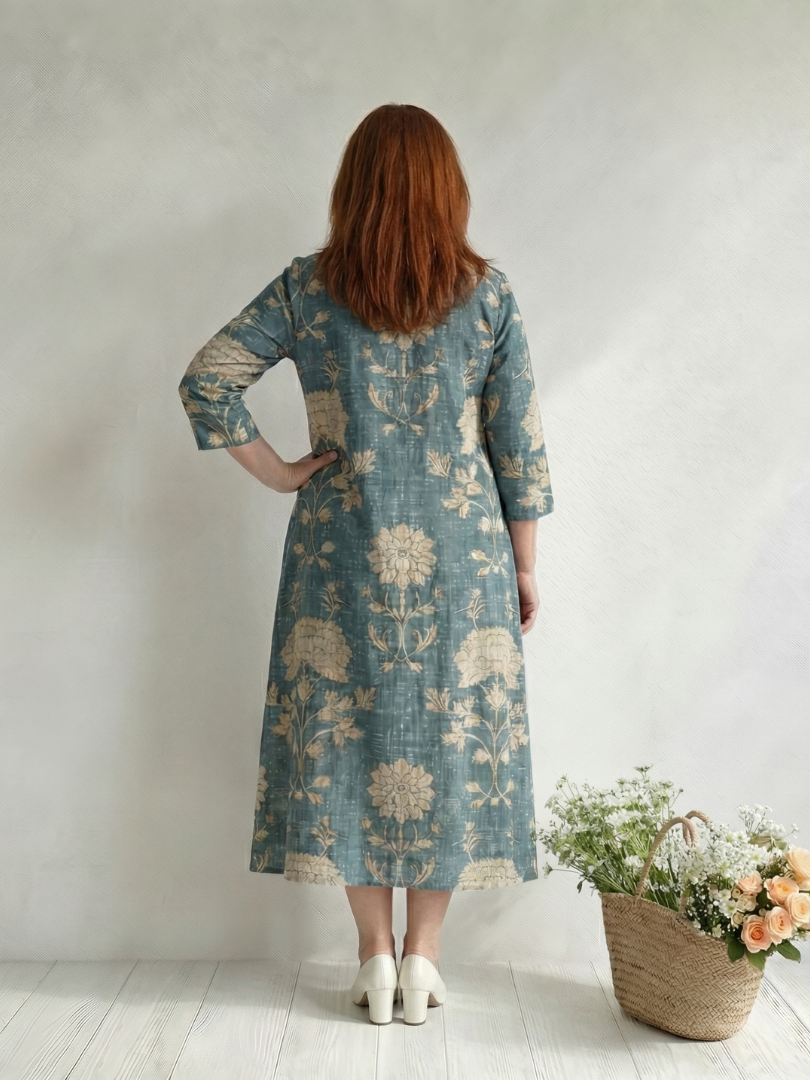 Sheila | Elegant Flowing Midi Bress