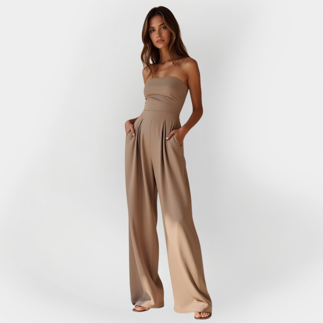 Silvia | Elegant Strapless Jumpsuit