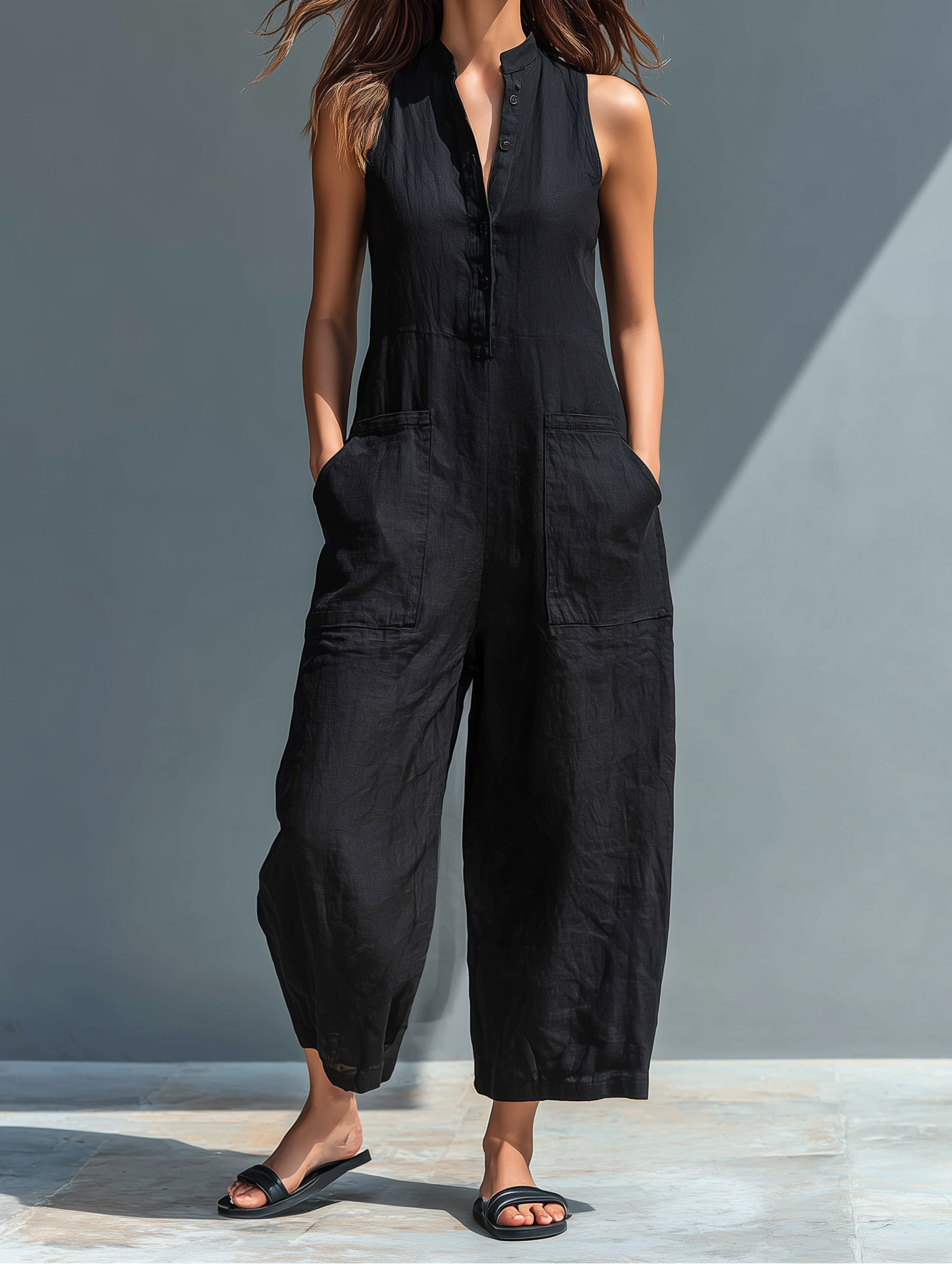 Grace | Relaxed Fit Pocket Jumpsuit