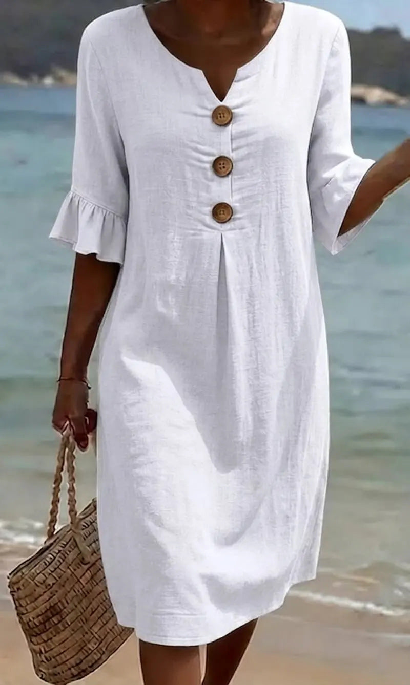 Camille | Elegant Buttoned Dress