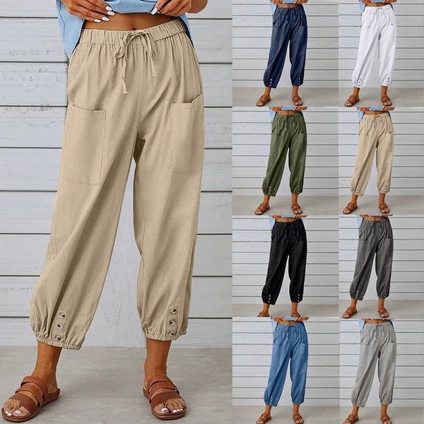 Elara | Effortless Linen Blend Trousers