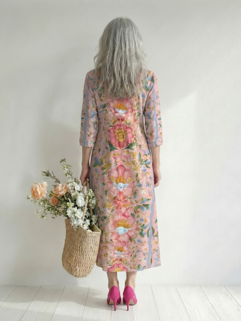 Zoey | Comfortable Floral Midi Dress