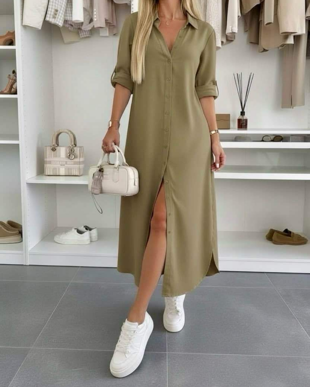 Lina | Effortless Oversized Shirt Dress